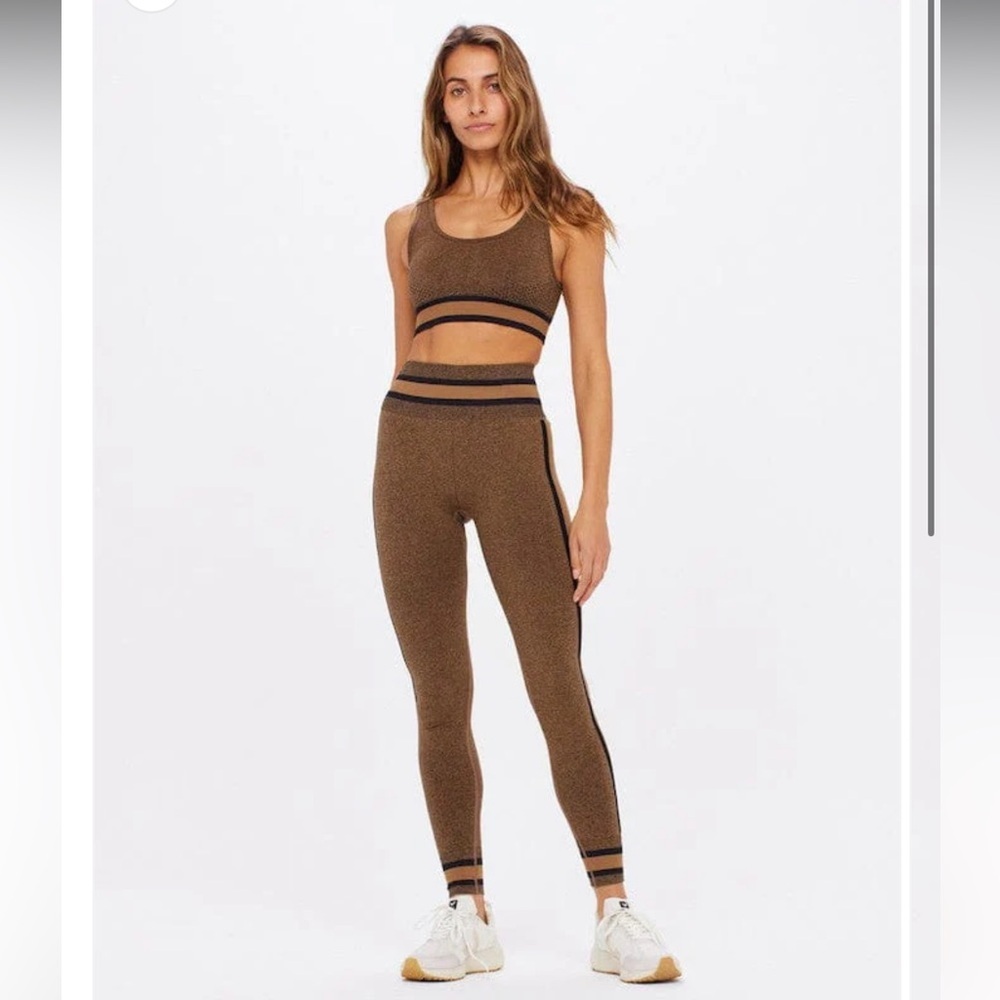 Brown and Black Women's Leggings